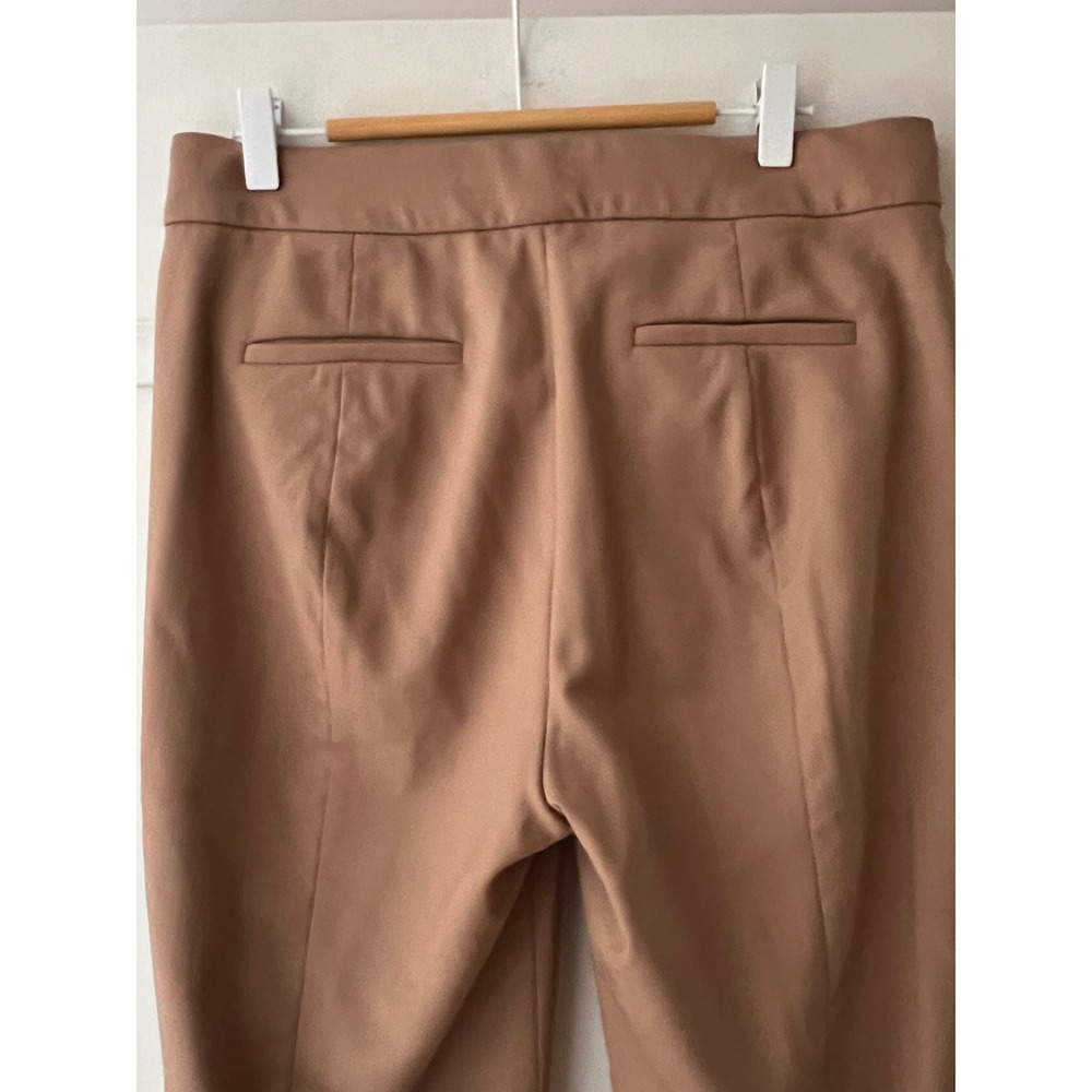 J.Crew Womens Brown Italian Fabric Nova Fides Herringbone Pants Wool Blend 6 - Picture 7 of 10